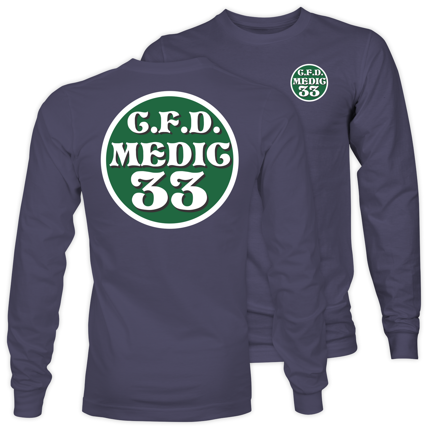 Medic 33 Standard Medallion Adult Long Sleeve Tee