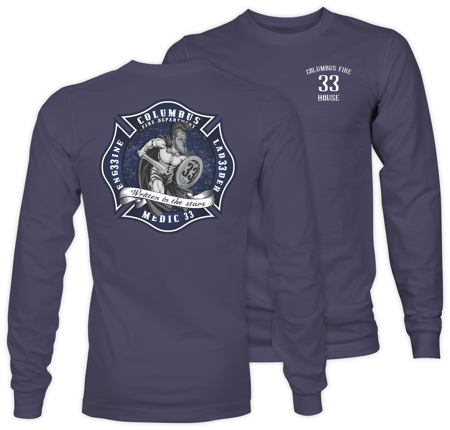 33 House Long Sleeve Adult Tee
