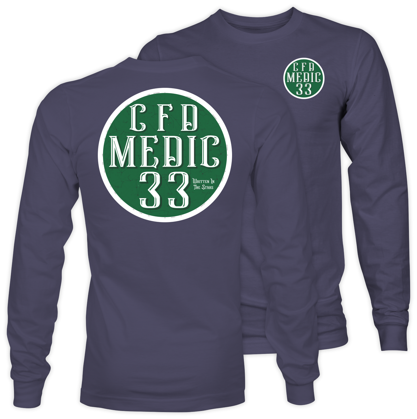 Medic 33 Celestial Medallion Adult Long Sleeve Tee