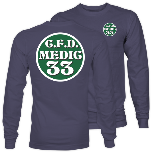 Medic 33 Standard Medallion Adult Long Sleeve Tee