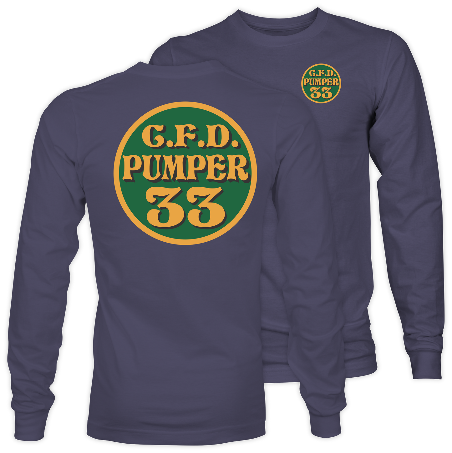 Pumper 33 Standard Medallion Adult Long Sleeve Tee