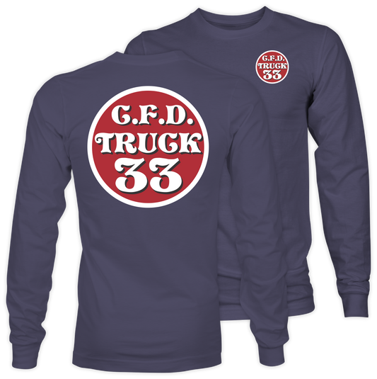 Truck 33 Standard Medallion Adult Long Sleeve Tee